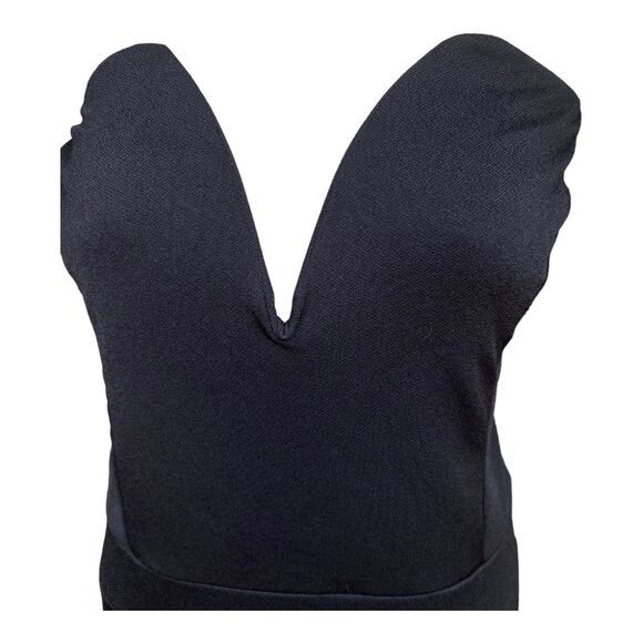 TOTO Collection Black Bandeau Jumpsuit Romper Plus Size 3X Tapered Leg Elegant - Picture 3 of 11